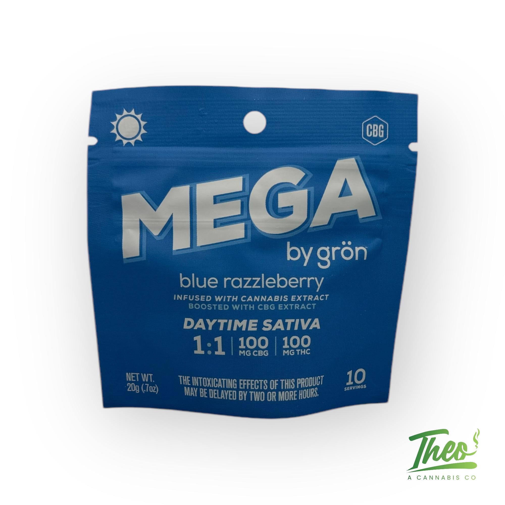 Mega Blue Razzleberry 100MG