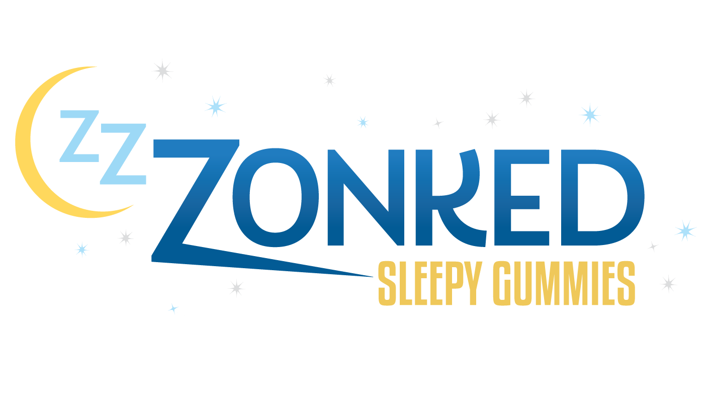 Zzzonked Sleepy Gummies logo with moon and star design