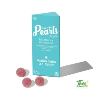 Grön Blueberry Lemonade Pearls 3:1 CBG:THC 100mg edibles at Theo Franklin Park NJ