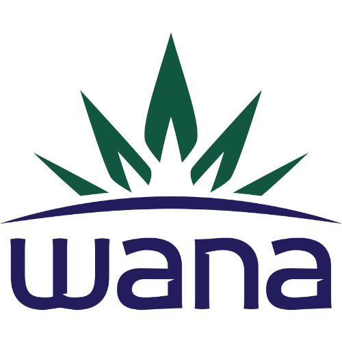 Wana edibles brand logo for THC gummies available at Theo Dispensary in Franklin Park, NJ