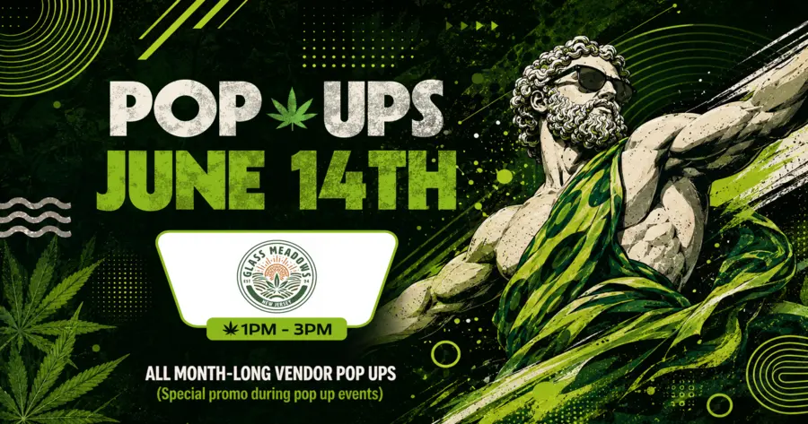 Glass Meadows takes over Theo for a pop-up event with featured products, brand education, and good conversations around cannabis