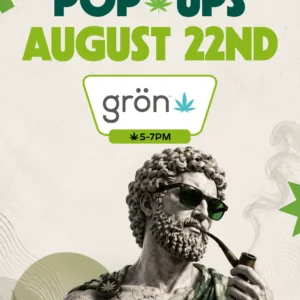 Meet Grön at Theo Cannabis on August 22nd from 5 to 7 PM at Franklin Park NJ