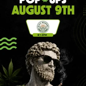 August 9th Glass Meadows pop-up at Theo Cannabis in Franklin Park NJ