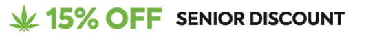 Graphic for the cannabis senior discount