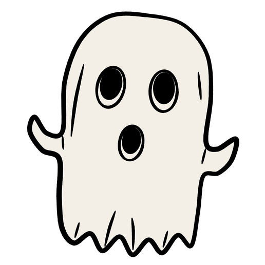Cartoon ghost Halloween decoratio